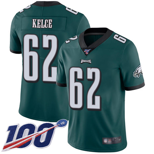 Men Philadelphia Eagles #62 Jason Kelce Midnight Green Team Color Vapor Untouchable NFL Jersey Limited Player1->philadelphia eagles->NFL Jersey